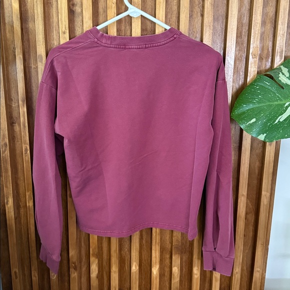 Marine Layer Crew Lightweight Cropped Sweatshirt. Size S - Picture 3 of 7
